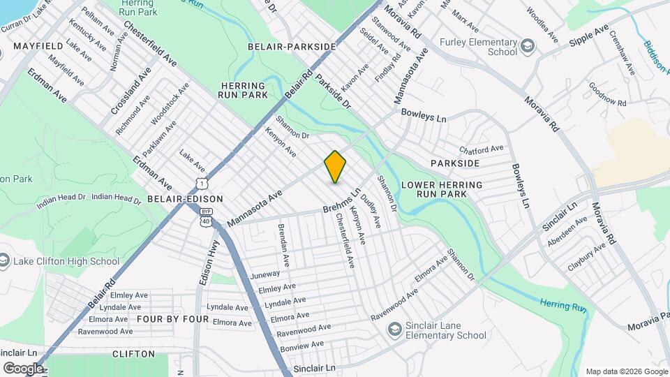 3406 Kenyon Ave Map and Location Details