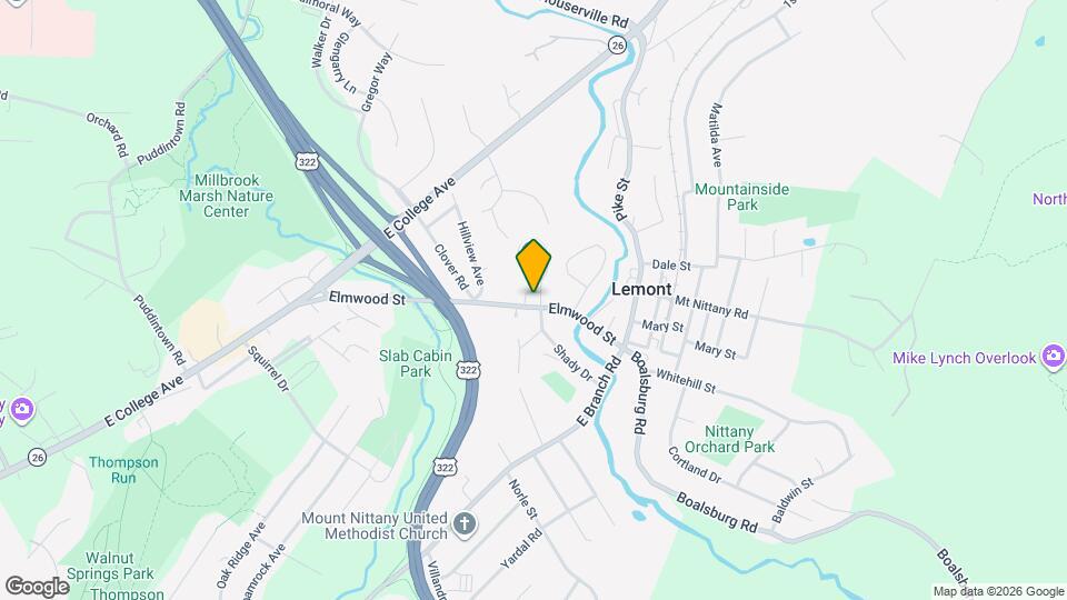 625 Elmwood St Map and Location Details