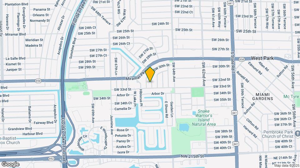 3240 SW 66th Terrace Map and Location Details
