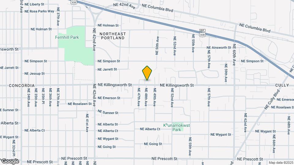 4801 NE Killingsworth St Mapa y Detalles de la Ubicación
