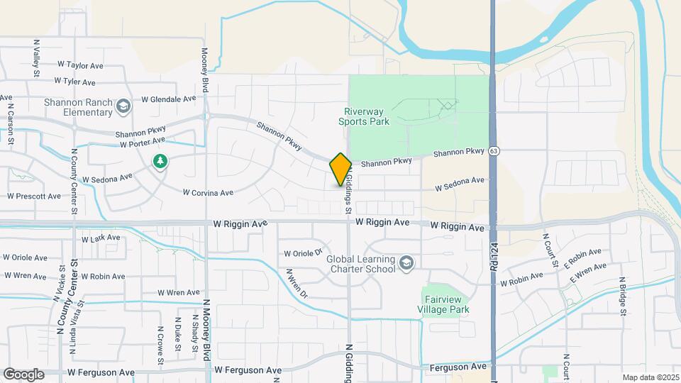 1335 W Sedona Ave Map and Location Details