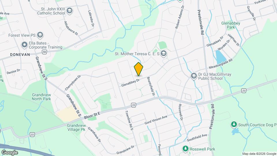 30 Glenabbey Dr Map and Location Details