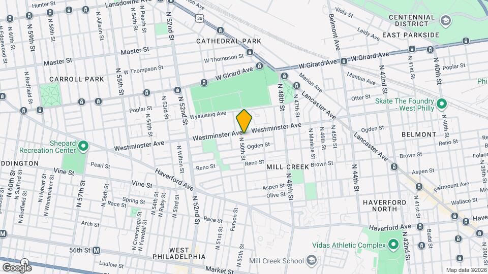 885 N 50th St Mapa y Detalles de la Ubicación