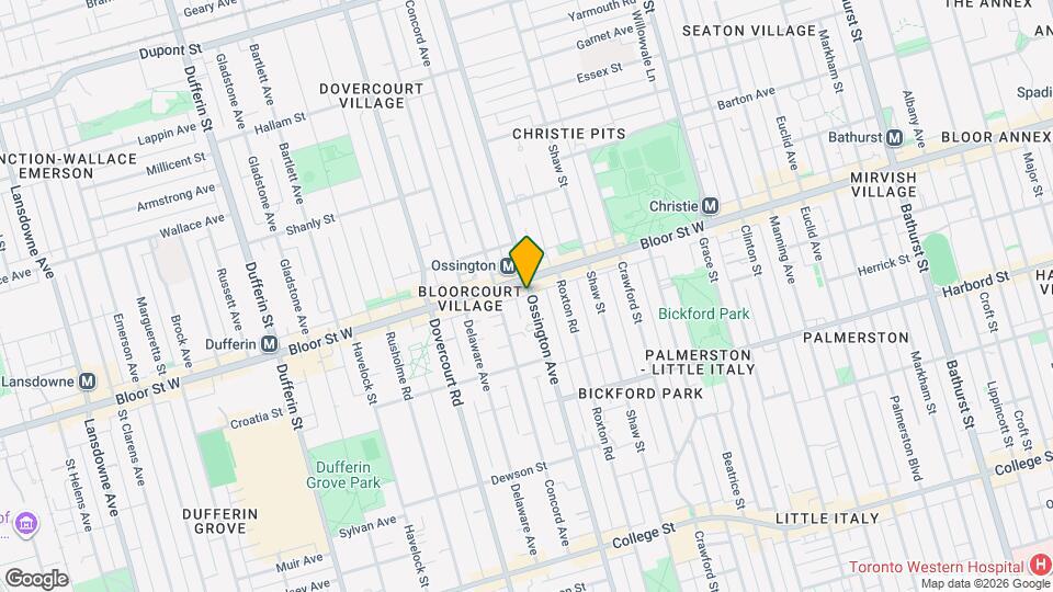 716 Ossington Ave Map and Location Details