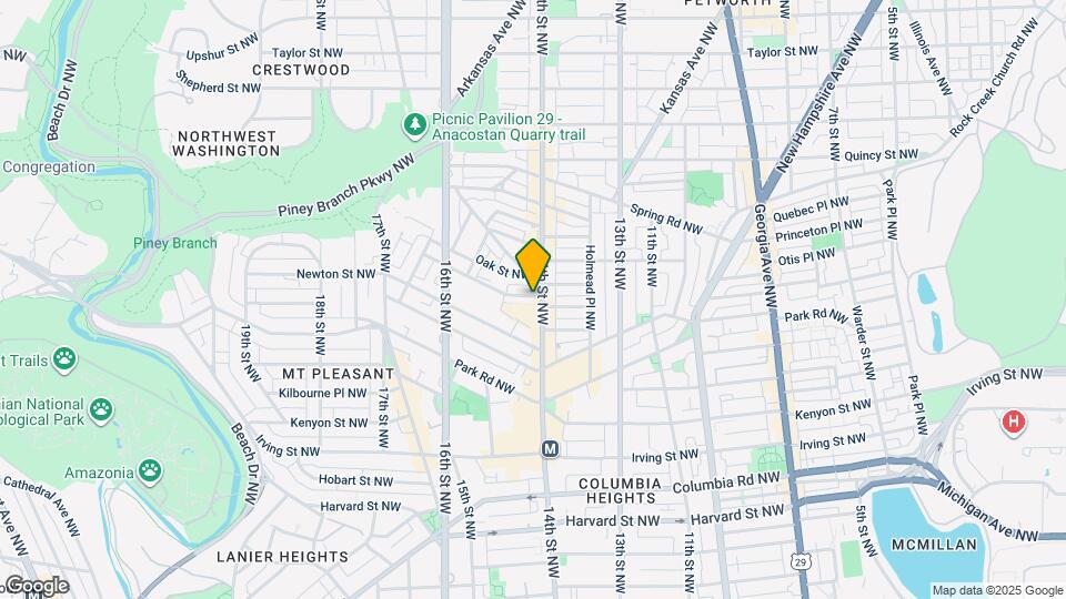 1404 Meridian Pl NW, Unit 3 Map and Location Details