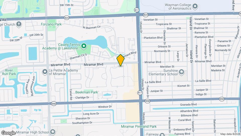 8220 SW 25th Ct Map and Location Details