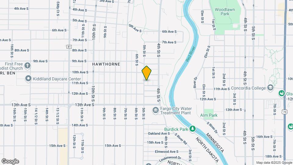 1018 5th St S Map and Location Details