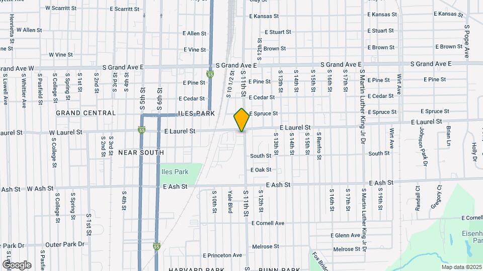 1809 S 11th St-Unit -upstairs Map and Location Details