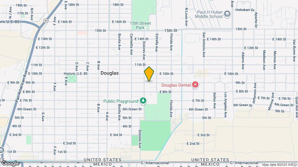 1417 E 9th St Map and Location Details