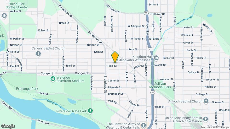 416 Riehl St Map and Location Details