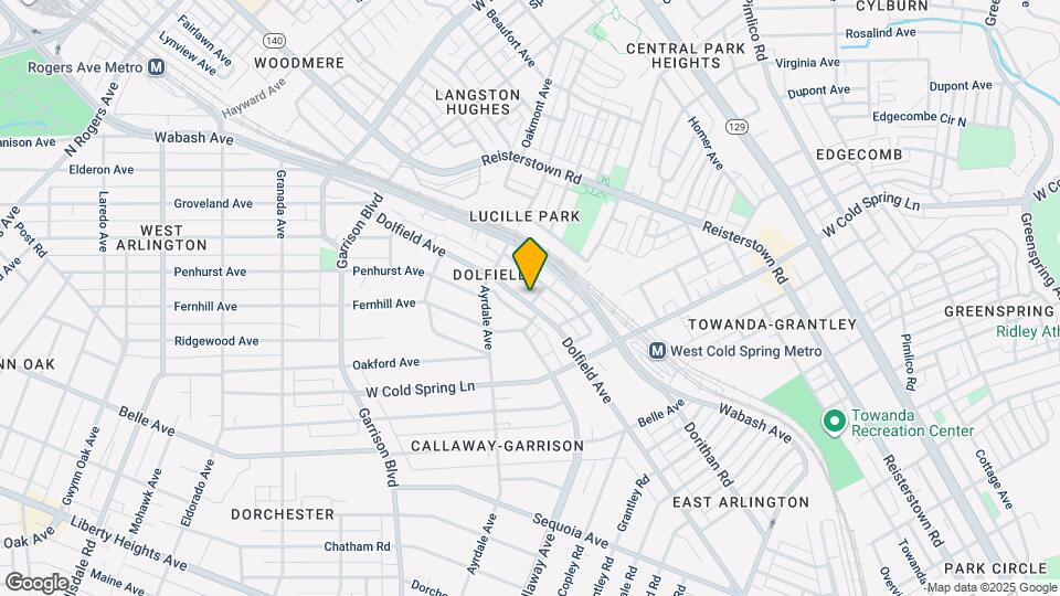 3728 Dolfield Ave Map and Location Details