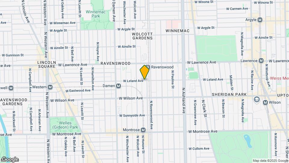1827 W Leland Ave Map and Location Details
