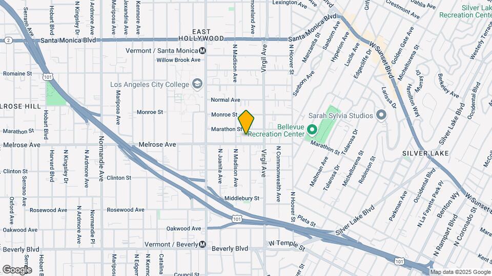 4055-4059 1/2 Melrose Ave Map and Location Details
