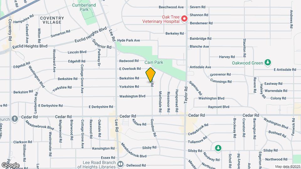 3327 E Yorkshire Rd-Unit -Down Map and Location Details