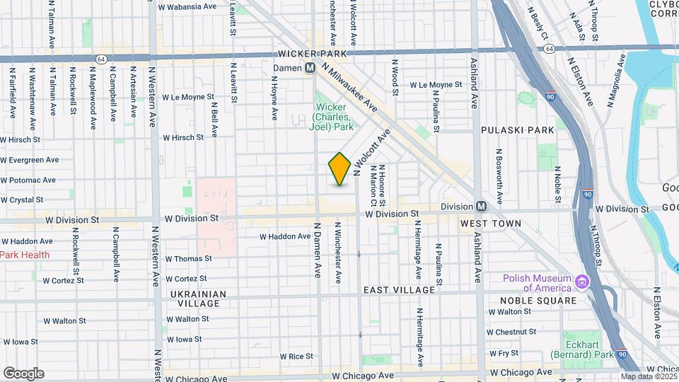 1924 W Crystal St-Unit -3A Map and Location Details