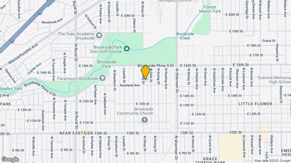 1411 N Olney St Map and Location Details