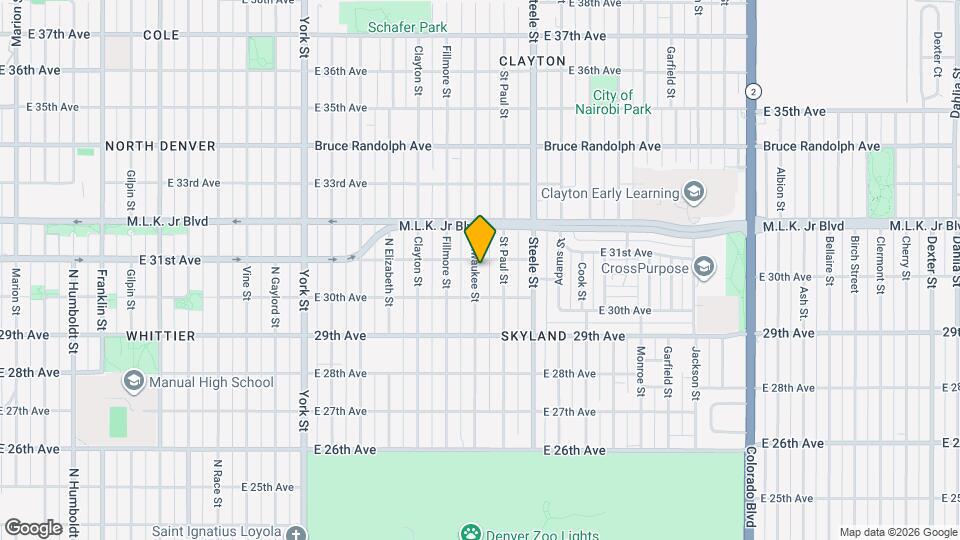 3046 Milwaukee St Map and Location Details