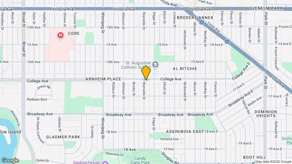 535 College Ave Map and Location Details
