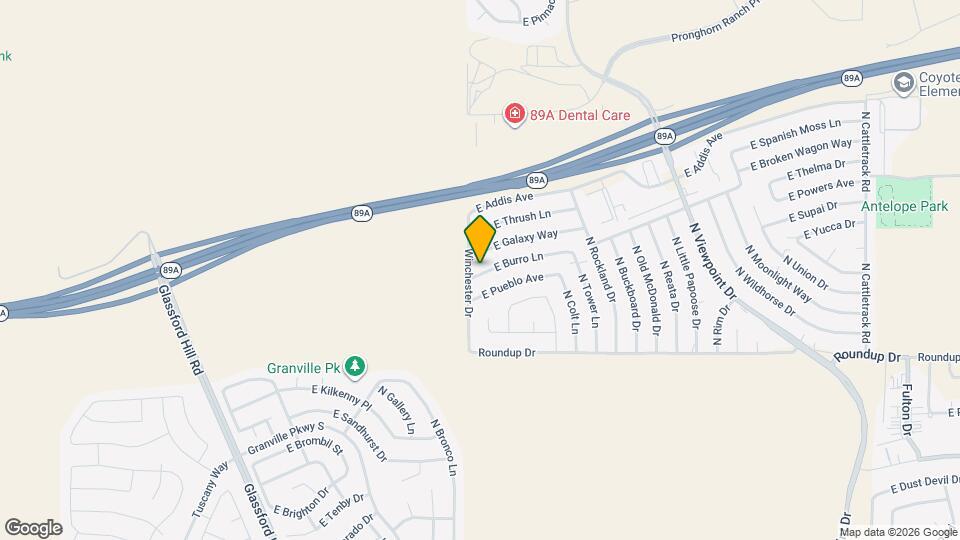 7020 E Burro Ln Map and Location Details