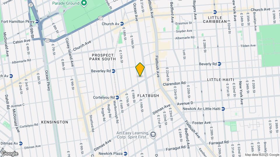 257 E 19th St Map and Location Details