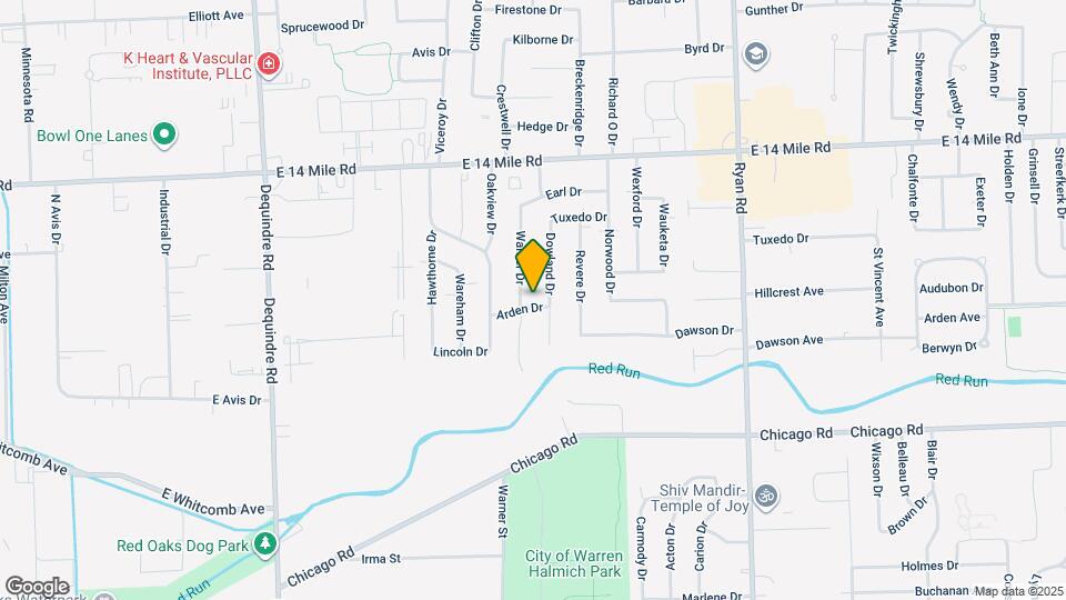 2923 Arden Dr Map and Location Details