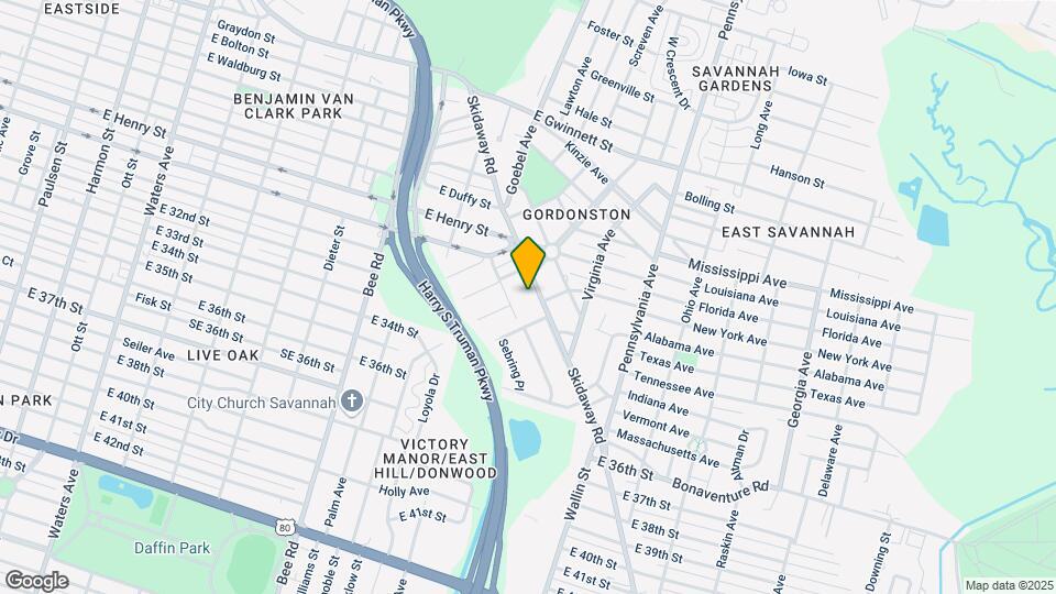 1835 Skidaway Rd Map and Location Details