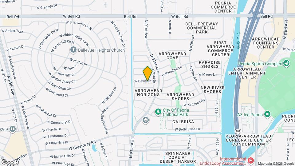 9163 W Davis Rd Map and Location Details