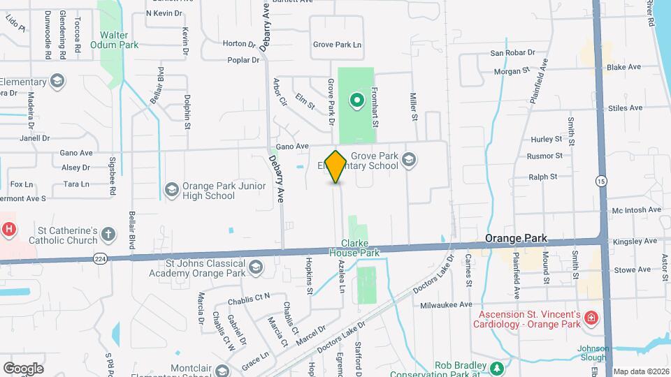 1706 Grove Park Dr Map and Location Details