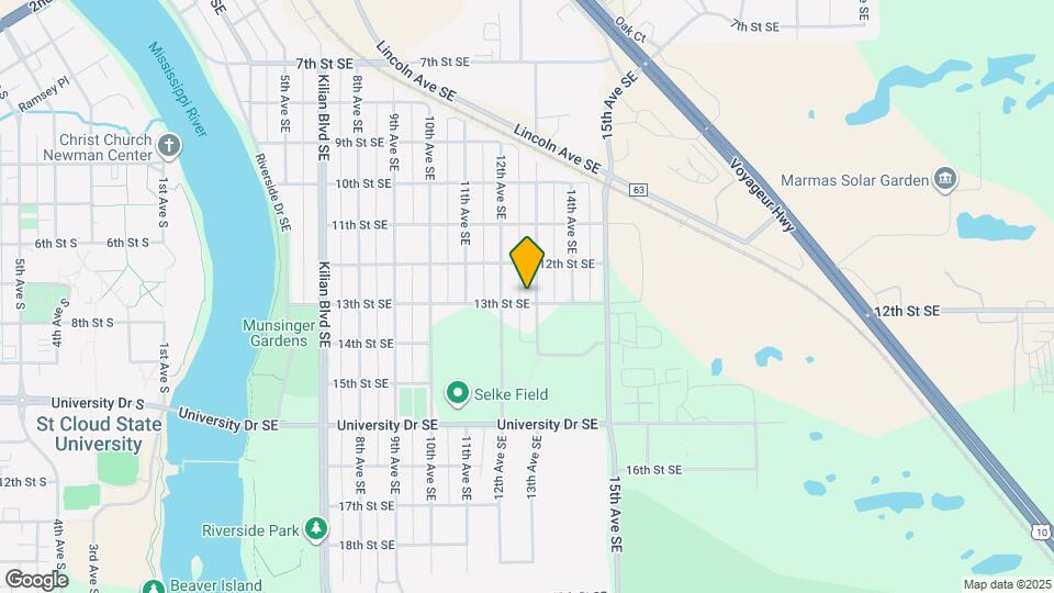 1225 13th St SE Map and Location Details