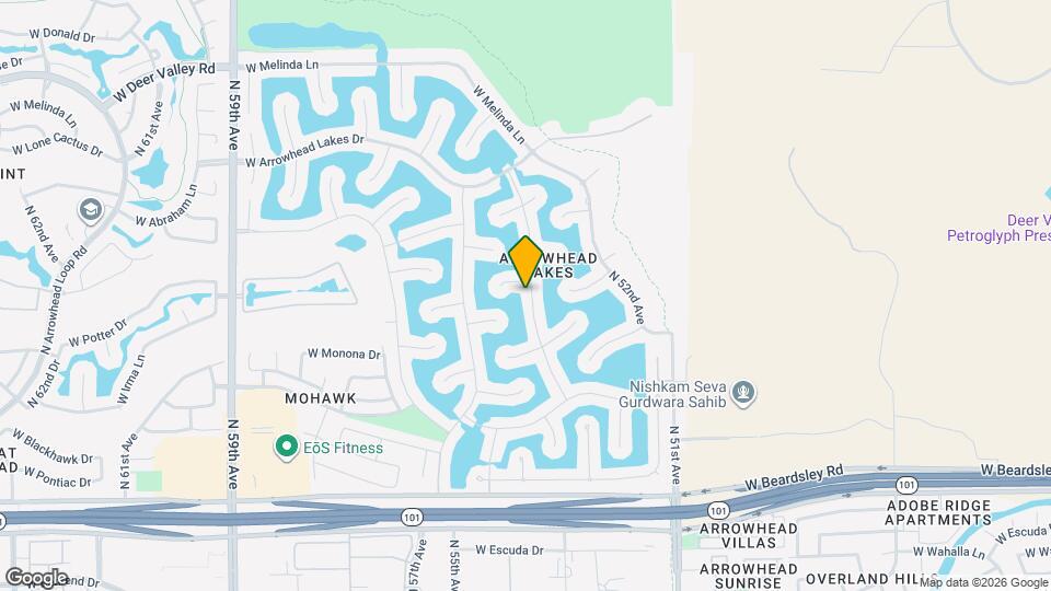 20652 N 53rd Ave Map and Location Details