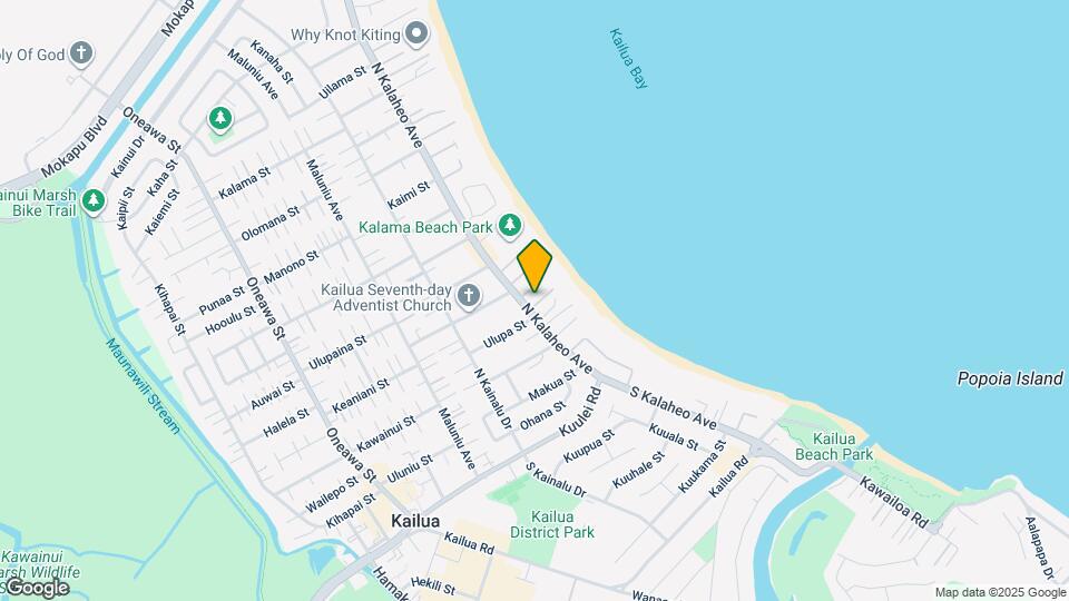 156-B N Kalaheo Ave Map and Location Details