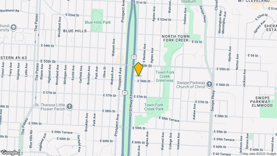 5542 S Benton Ave Map and Location Details