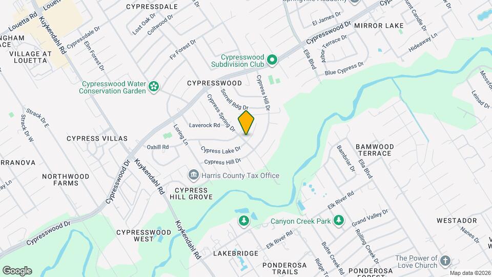 3934 Cypress Lake Dr Map and Location Details