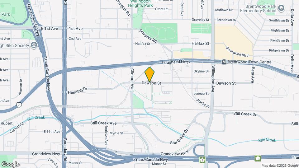 4188 Dawson St Map and Location Details