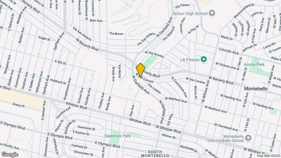 2641 W Via Corona Map and Location Details