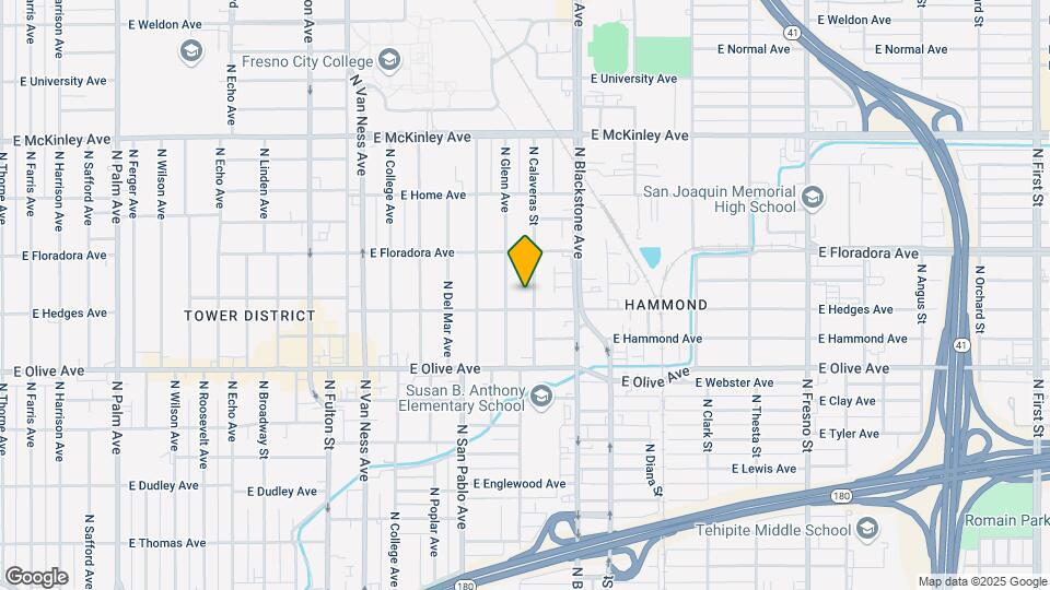 1321 N Calaveras St Map and Location Details