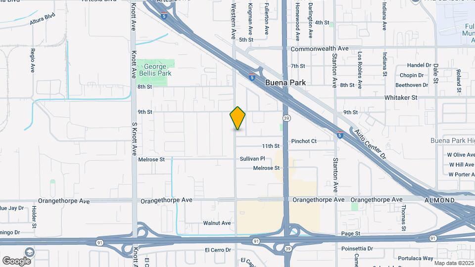 6662 Western Ave Map and Location Details