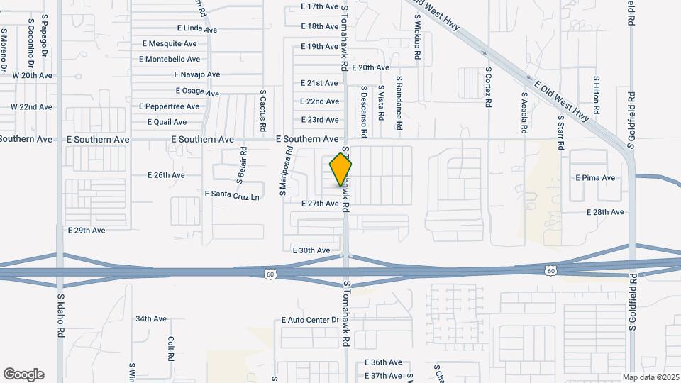 1573 E 26th Ln Map and Location Details
