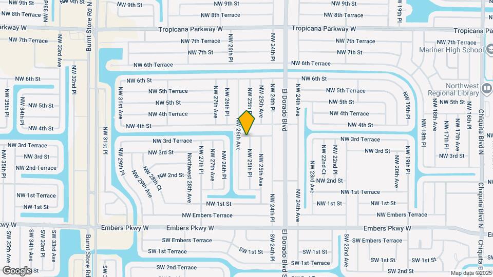 314 NW 25th Pl Map and Location Details