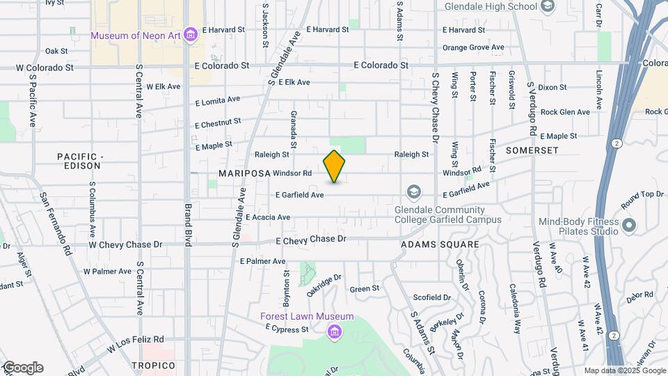 721 E Garfield Ave Map and Location Details