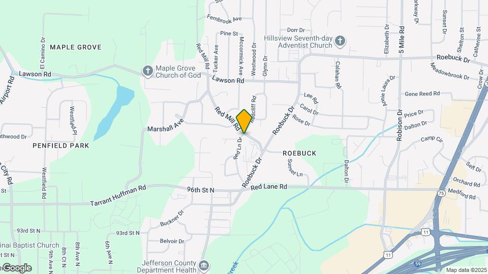 9725 Red Ln Dr Map and Location Details