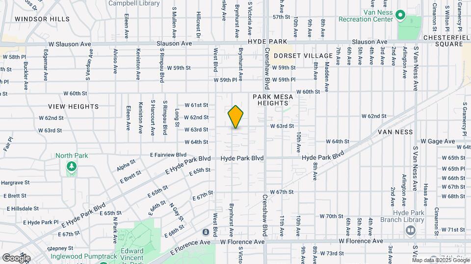 6312-6316 Brynhurst Ave Mapa y Detalles de la Ubicación