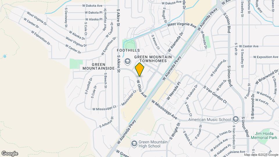 13041 W Ohio Ave Mapa y Detalles de la Ubicación