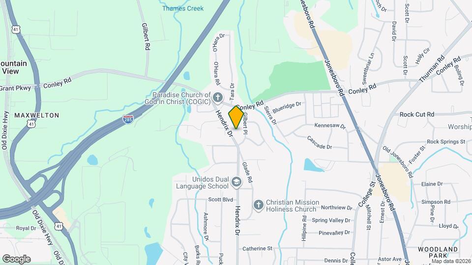 4314 Hendrix Dr Map and Location Details