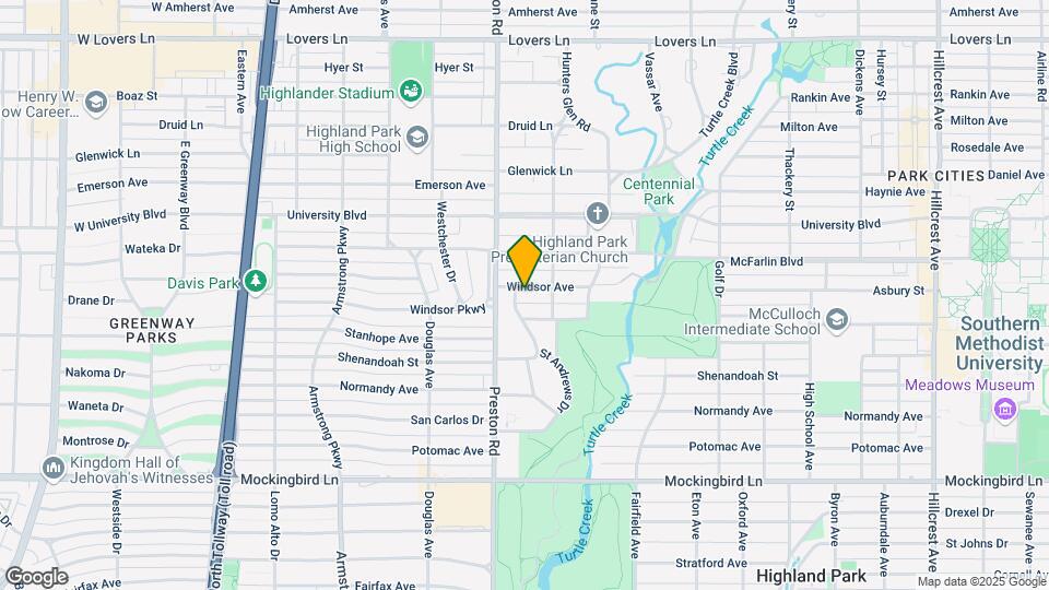 4025 Windsor Ave Map and Location Details