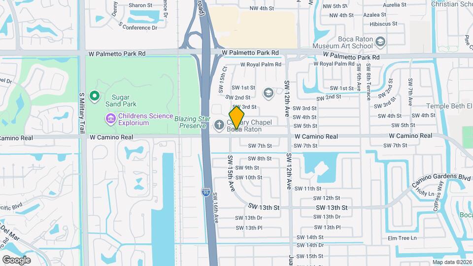 1415 W Camino Real Map and Location Details