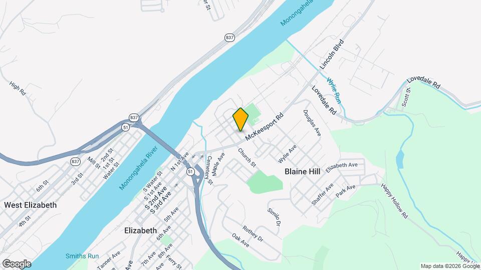 411 Locust St Mapa y Detalles de la Ubicación