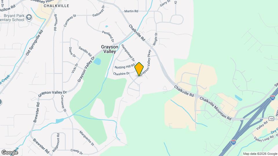 1328 Grayson Valley Pkwy Map and Location Details