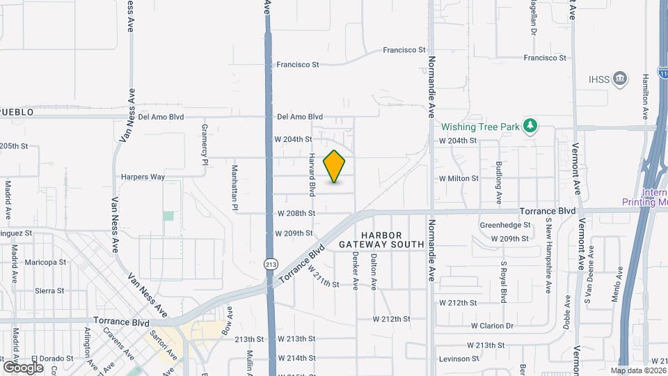 1539 W 207th St, Unit 3 Mapa y Detalles de la Ubicación
