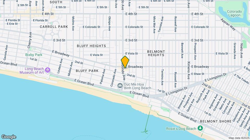 218 Redondo Ave Map and Location Details